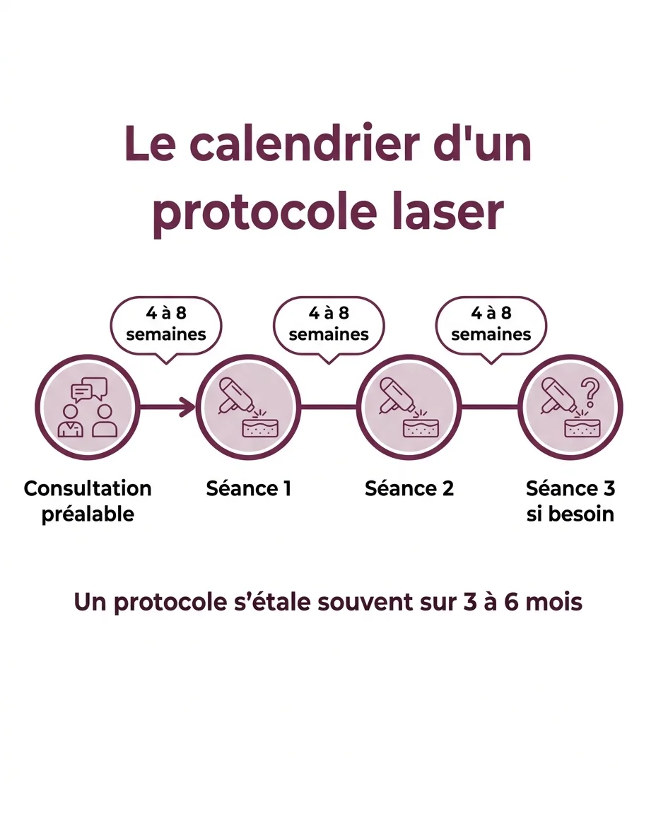 Un protocole s'étale sur plusieurs mois et plusieurs séances